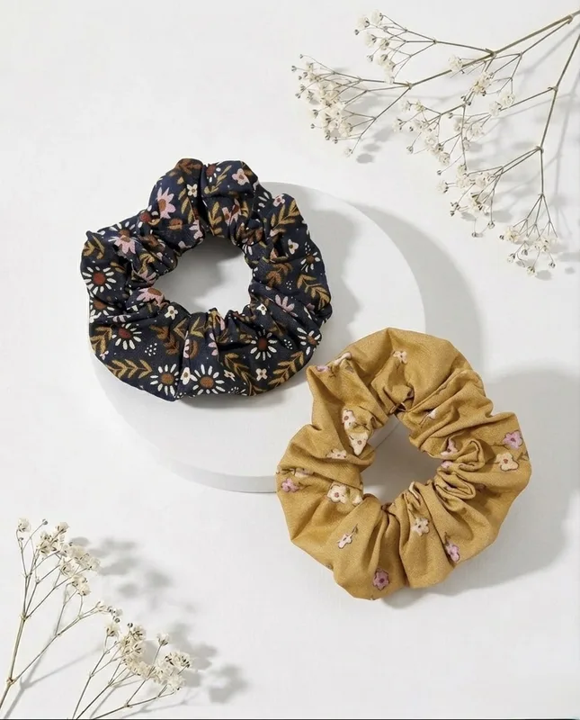 Chouchou liberty fleuri